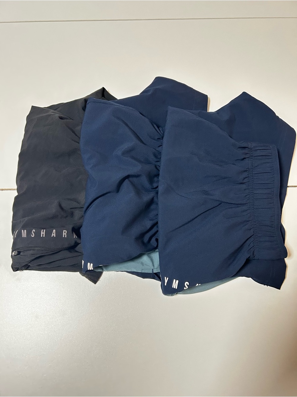 Gymshark Navy & Black Performance Shorts